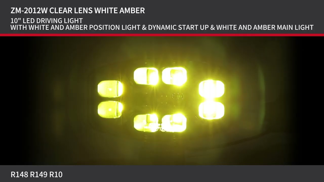 LED Προβολέας Ψυχρό Λευκό - Πορτοκαλί 10-30 Volt Υψηλής Ισχύος 50W με Δυναμικό DRL Λευκό - Πορτοκαλί IP68 E9