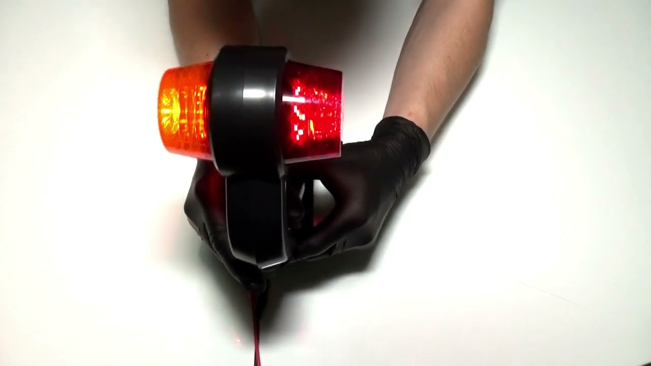 Σετ LED Όγκου Κερατάκια 12V / 24V IP67 Κόκκινό / Πορτοκαλί 191mm x 79mm