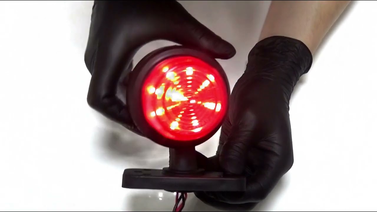 Σετ LED Φιμέ Όγκου 18 SMD Κερατάκι 12V / 24V IP66 Κόκκινό / Λευκό 120mm x 90mm x 90 mm