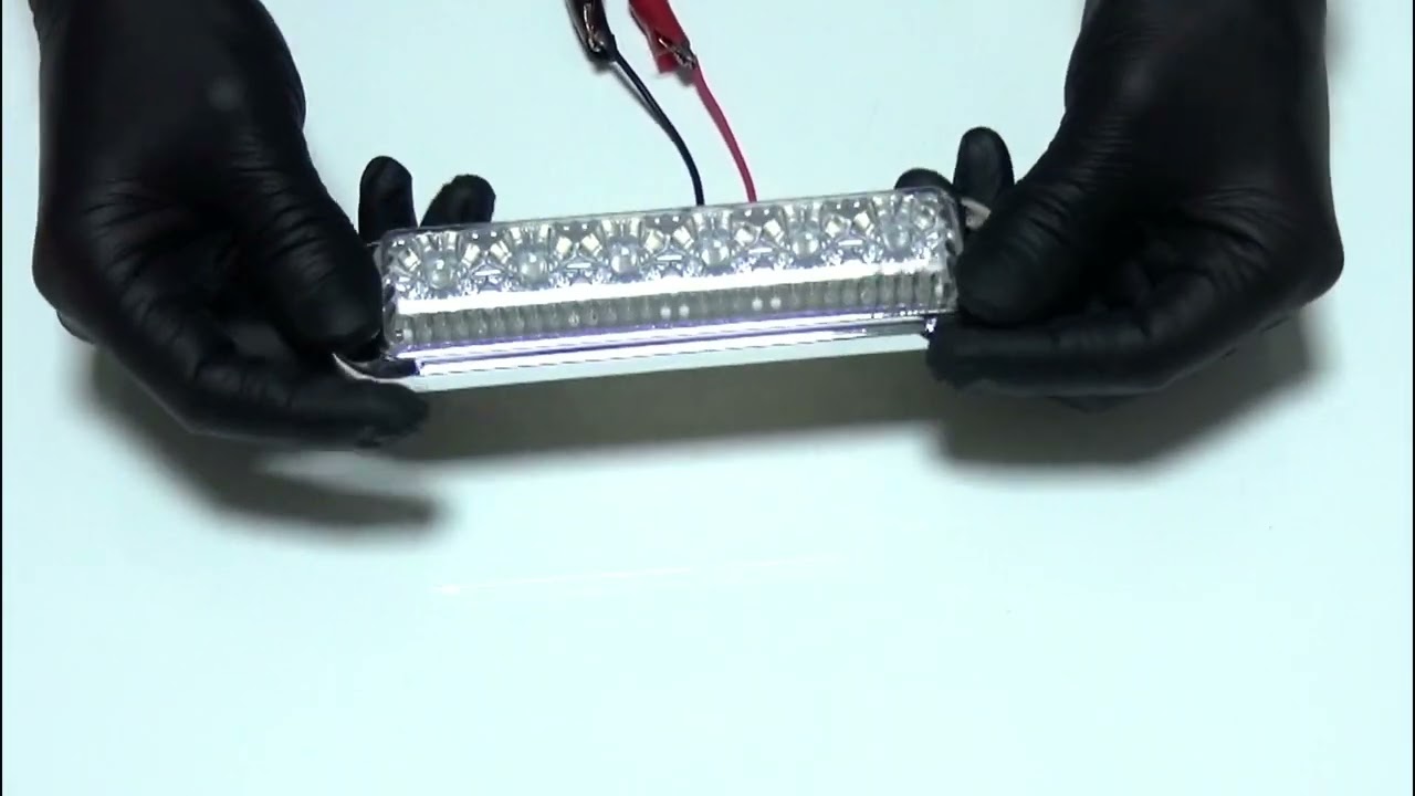 LED Όγκου Χρωμιωμένο με 6 LED 12V / 24V IP68 Λευκό 132mm х 46mm