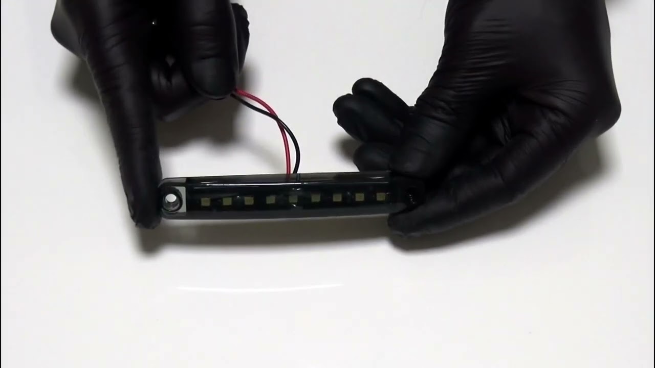 LED Όγκου Φιμε Πλευρικής Σήμανσης 9 LED Λευκό 12V / 24V IP68 100mm x 15mm x 10mm