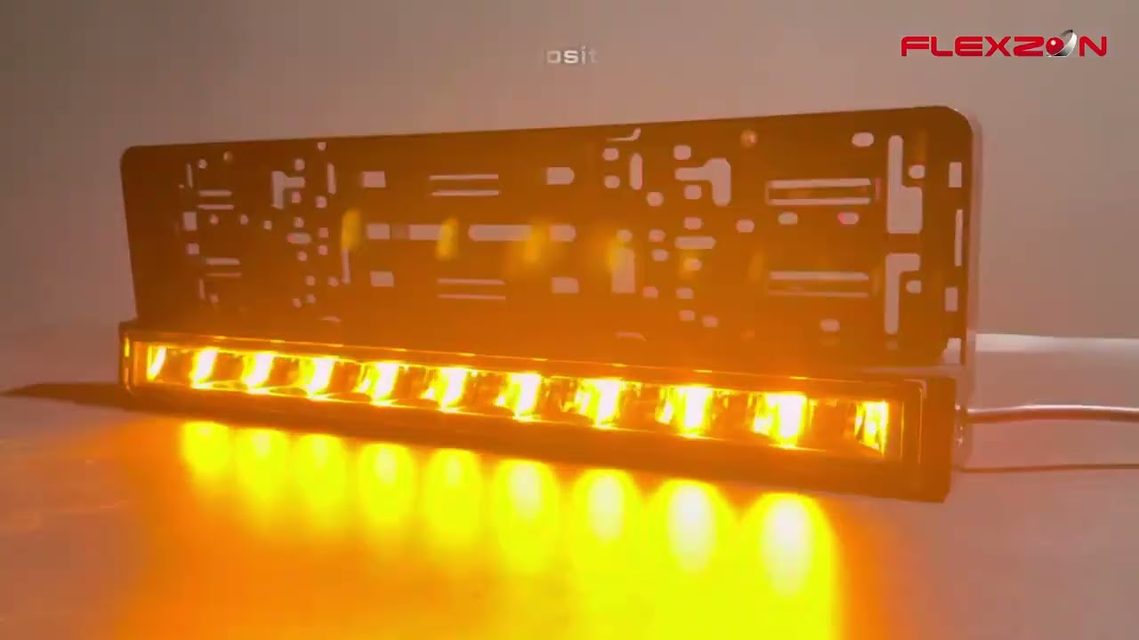 LED Μπάρα 54cm με Βάση 100Watt 12500lm 10-30 Volt DC Ψυχρό Λευκό / Πορτοκαλί για Τοποθέτηση στην Πινακίδα του Αυτοκινήτου E-Mark