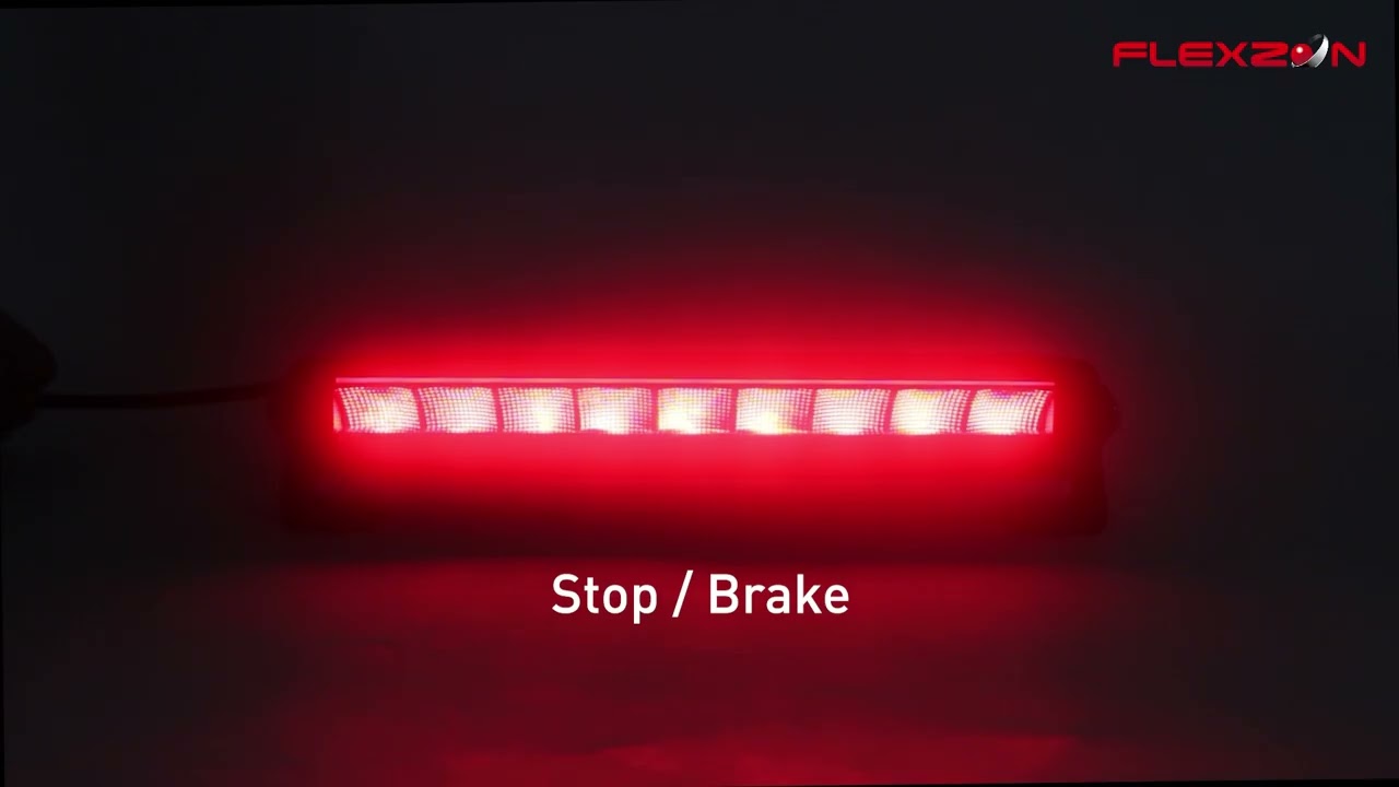 LED Μπάρα 10-80 Volt Κόκκινο Φως Πορείας / Στοπ - Λευκό Όπισθεν και Πορτοκαλί Φλας / Φως Προειδοποίησης 35cm IP67