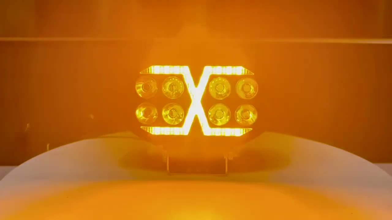 LED Προβολέας SLIM 10-30 Volt Υψηλής Ισχύος Λευκό / DRL Πορτοκαλί 142mm x 42mm IP68