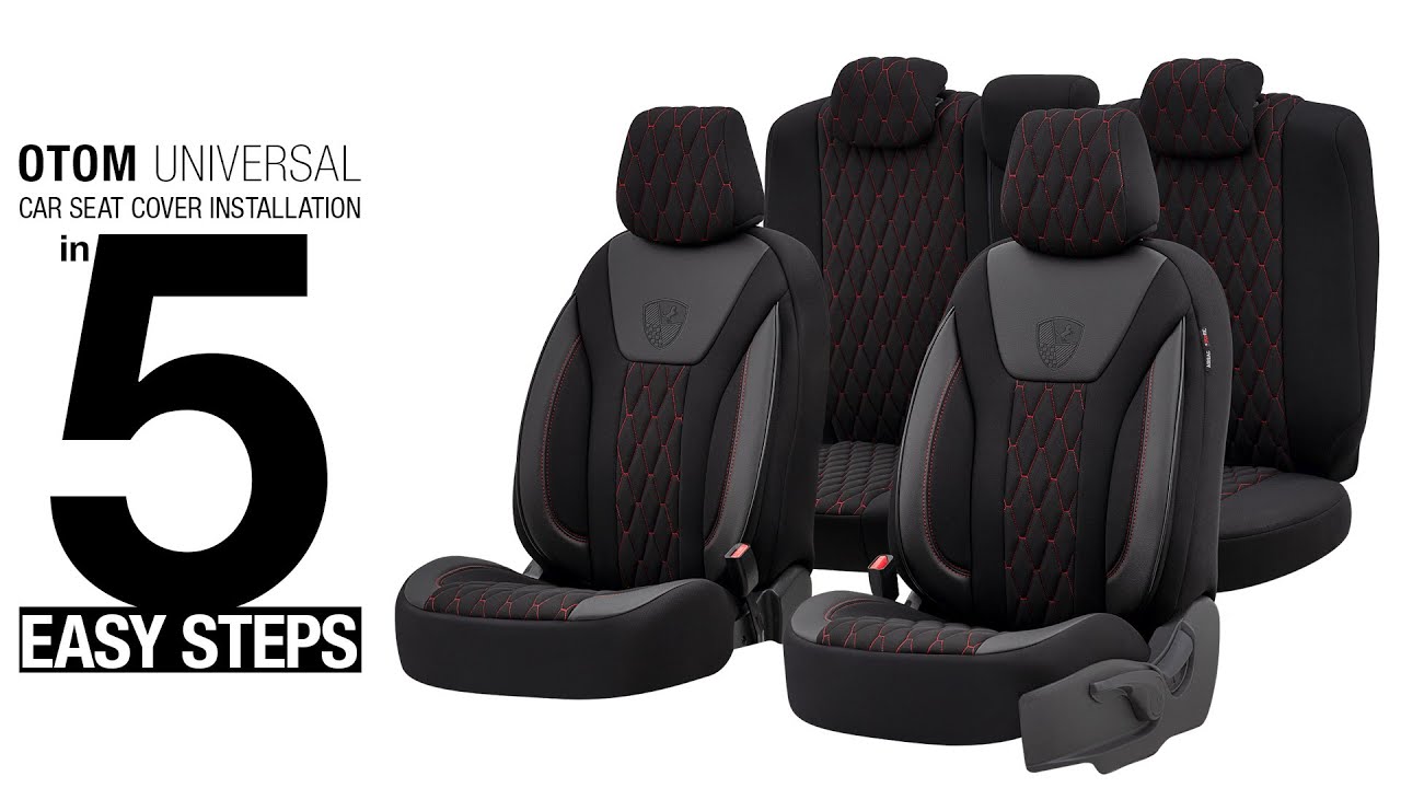 Σετ Καλύμματα Αυτοκινήτου SelectedFit Pro Design by OTOM Ύφασμα Εμπρός και Πίσω Μαύρο - Μπλέ