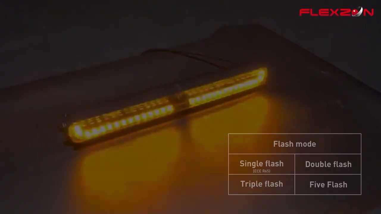 LED Μπάρα Ψυχρό Λευκό 10-30 Volt Υψηλής Ισχύος 125Watt DRL Λευκό / Πορτοκαλί και Φλάς Λάμψη Πορτοκαλί Προειδοποιητικό Φως 47cm IP67
