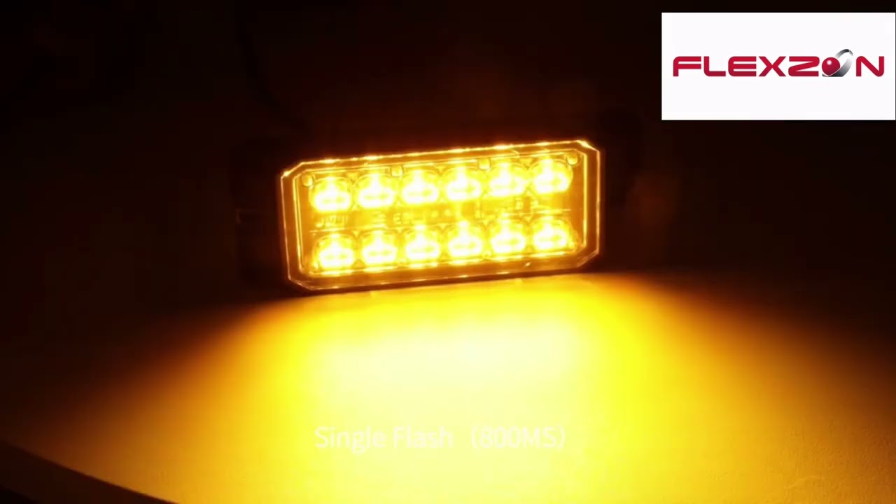 LED Φώτα Οδικής Βοήθειας Φλάς Λάμψη 12V / 24V Πορτοκαλί / Πορτοκαλί Εξωτερικά 128mm X 49mm X 15mm