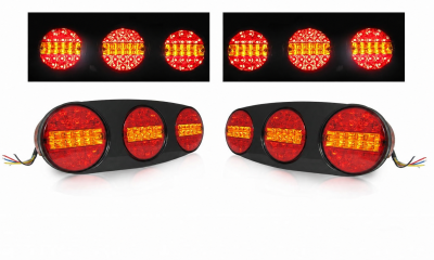 Σετ LED Φανάρι Φορτηγού Πίσω 12V Φρένων - Φλας - Όπισθεν - Πορείας