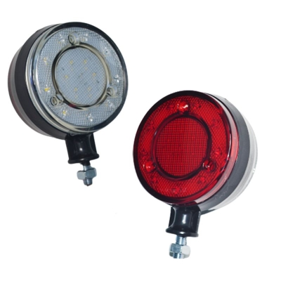 LED Φωτιστικό Σκουλαρίκι Πλευρικής Σήμανσης 18 LED Λευκό / Κόκκινο 12V / 24V για Scania / Volvo / MAN / DAF / Mercedes