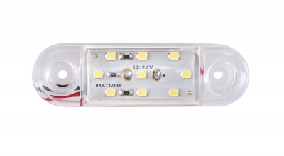 LED Όγκου Е-Mark 24V IP68 Λευκό Με 9 SMD 8,5см