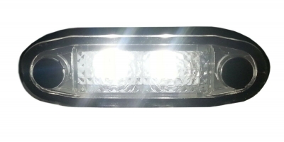 LED Όγκου με 2 LED 12V IP66 Λευκό 75mm х 22mm x 10mm Е-Mark