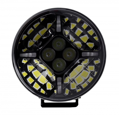 LED Προβολέας 10-30 Volt Υψηλής Ισχύος 120W Λευκό / Λευκό - Πορτοκαλί / Λευκό ø218mm IP68 HAL085