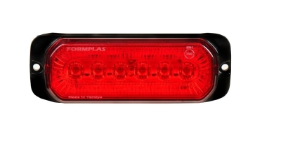 LED Φώτα Οδικής Βοήθειας Φλάς Λάμψη 12V / 24V Κόκκινο Εξωτερικά 13cm x 5cm