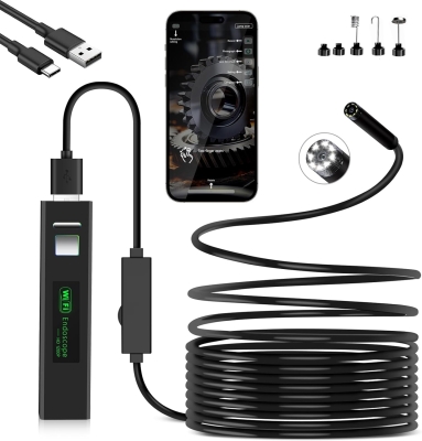 Ενδοσκόπιο 1280P x 720 HD Ασύρματο  με Power Bank Εξοπλισμένο με Μπαταρία 5M Καλώδιο