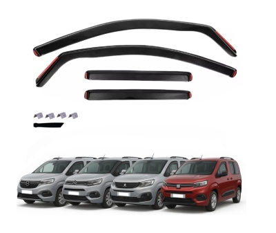 Ανεμοθραύστες για OPEL Combo / CITROEN Berlingo / PEUGEOT Partner / FIAT Doblo 2023+ 4τμχ.