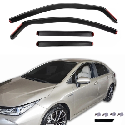 Ανεμοθραύστες για TOYOTA COROLLA 4D Sedan 2018+ 4τμχ.