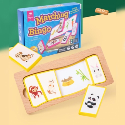 Παιδικό Επιτραπέζιο Παιχνίδι MONTESSORI BINGO με Κάρτες για την Ανάπτυξη / Ταχύτητας / Ακρίβειας και Δημιουργικότητας