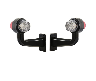 Σετ LED Όγκου Κερατάκια 12V / 24V IP67 Κόκκινό / Λευκό 191mm x 79mm