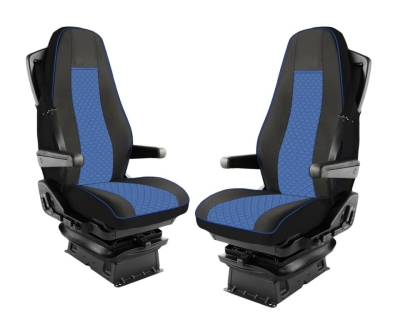 Σετ Καλύμματα Φορτηγού 2τμχ. για VOLVO S FH EURO 6 2016 - 2020 Μπλέ Οικολογικό Δέρμα