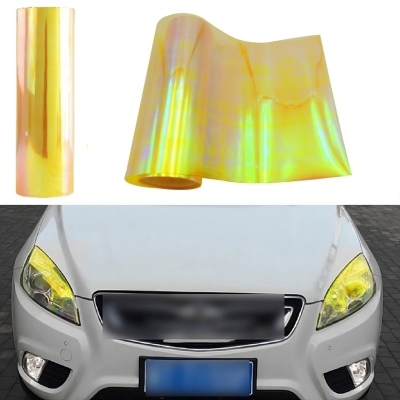 Αυτοκόλλητη Χαμαιλέων Μεμβράνη για Φανάρια Αυτοκινήτου 30cm X 10m σε Κίτρινο Χρώμα 1 Τεμάχιο