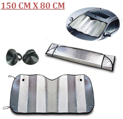 Ηλιοπροστασία Παρμπρίζ Αυτοκινήτου Εσωτερική με Βεντούζα 150cm x 80cm