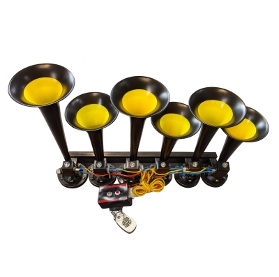 Αεροκόρνα Εξάφωνη "Baby Shark" και 30 ακόμη Μελωδίες 24V Πολύ Ισχυρή +130db για Αυτοκίνητο, Φορτηγό, Τρακτέρ, Λεωφορείο κ.α