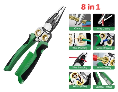 Πένσα Απογύμνωσης Καλωδίων  8 σε 1 με Λειτουργία Δοκιμής Τάσης