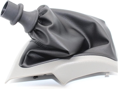 Φυσούνα Λεβιέ Ταχυτήτων Μαύρη Δερματίνη με Νίκελ Βάση για Peugeot Boxer / Citroen Jumper / Fiat Ducato OEM 1608508580 / 46314090 / 55348945