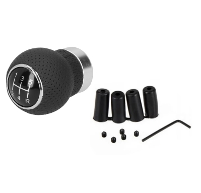 Δερμάτινο Πόμολο Ταχυτήτων UNIVERSAL για BMW / Opel / Ford / Toyota / Honda / Mazda / Nissan / Volkswagen / Audi / Skoda / Seat 5-τάχυτο