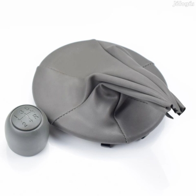 Πόμολο 5 Ταχυτήτων με Φυσούνα Λεβιέ Δερματίνη για FIAT 500 2007 - 2013 / FIAT PANDA 2003 - 2012