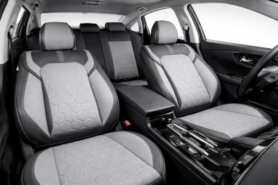 Σετ Καλύμματα Αυτοκινήτου Universal ECO Δέρμα Εμπρός και Πίσω Μαύρο / Γκρί Dark