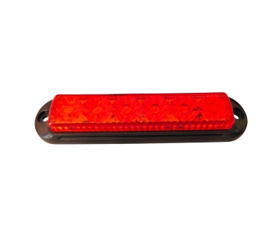 LED Όγκου / Φλάς Λάμψη 6 Led 12V / 24V IP66 Κόκκινο 155mm x 35mm x 20mm