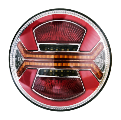 LED Neon Е-Мark Φανός Οπίσθιος 12V / 24V Φρένων - φλας - Όπισθεν - Πορείας - Ομίχλης  140mm X 140mm X 50mm IP67