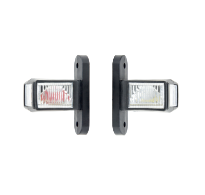 Σετ Τριπλά Πλευρικά Φώτα Θέσης 6 Led 12V - 24V Κόκκινο / Λευκό / Κίτρινα 60mm x 53.5mm x 35mm IP67