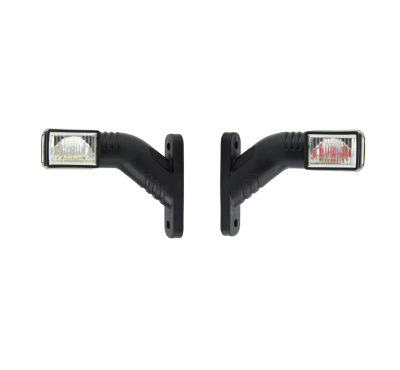 Σετ Τριπλά Πλευρικά Φώτα Θέσης 6 Led 12V - 24V Κόκκινο / Λευκό / Κίτρινα 140mm x 105mm x 35mm IP67