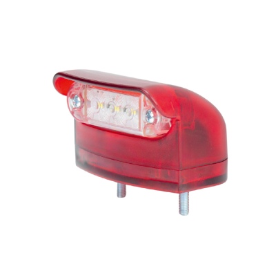 Led Φώτα Πινακίδας 12V / 24V Κόκκινο / Λευκό 3 Led 78.5mm x 50mm x 60mm 1 Τεμάχιο