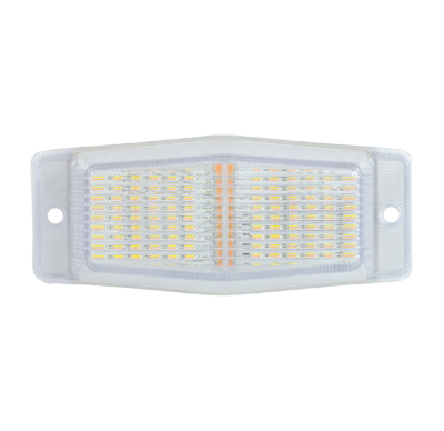 LED Φωτιστικό Σήμανσης / Οδικής Βοήθειας Φλάς Λάμψη 30Led 24V 2 Λειτουργίες Λευκό / Πορτοκαλί 135mm x 60mm x 40mm