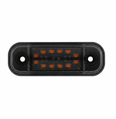 LED Όγκου Φιμέ με 12 LED 12V / 24V IP68 Πορτοκαλί 87mm х 25mm