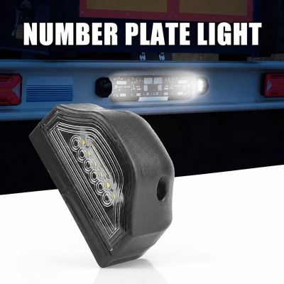 LED Φώτα Πινακίδας 12V Μαύρο / Λευκό 1 Τεμάχιο