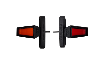 LED Όγκου NEON Κερατάκια Τριπλά 12V / 24V IP67 Πορτοκαλί / Κόκκινό / Κόκκινό 90mm X 102mm