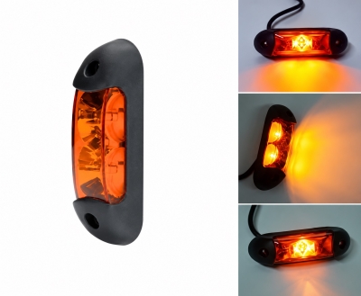 LED Όγκου Τριπλό 12V / 24V Πορτοκαλί 110mm x 30mm