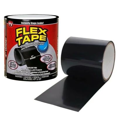 Μονωτική Ταινία 100mm x 1.5m Flex Tape Μαύρη Flex Tape