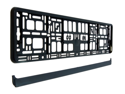 Μαύρο Πλαίσιο Πινακίδας για Αυτοκίνητα / Φορτηγά 520mm x 114mm