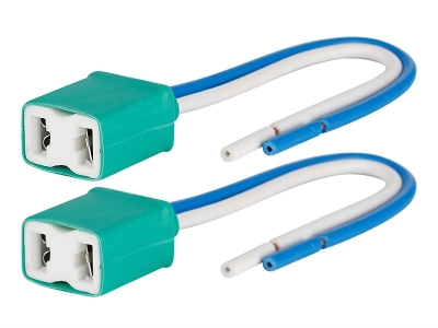 Φίσα / Πρίζα Κεραμική 12V / 24V για Λάμπες Αλογόνου H7 με Καλώδιο 2 Τεμ. Carmotion