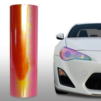 Αυτοκόλλητη Χαμαιλέων Μεμβράνη για Φανάρια Αυτοκινήτου 30cm X 10m σε Πορτοκαλί Χρώμα 1 Τεμάχιο