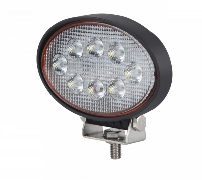 Προβολέας Οβάλ E9 με PRO LED 24 Watt Υψηλής Ισχύος 10-30 Volt