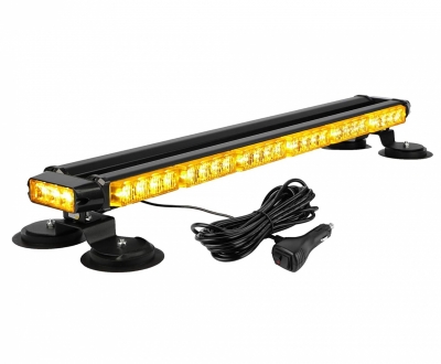 Led Μπάρα Οδικής Βοήθειας 54 LED Πορτοκαλί 12V / 24V Με Μαγνήτη 75cm