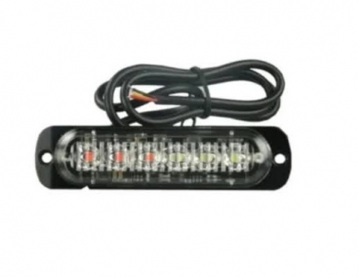 LED Φώτα Οδικής Βοήθειας 12V / 24V Πορτοκαλί Εξωτερικά 6 LED