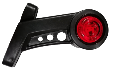 LED Όγκου Κερατάκι 12V / 24V IP66 Κόκκινό / Λευκό με Περιστρεφόμενο Εφέ Φωτός 130mm