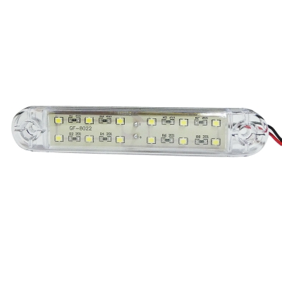 LED Όγκου Е-Mark 12V IP68 Λευκό Με 12 SMD 13см